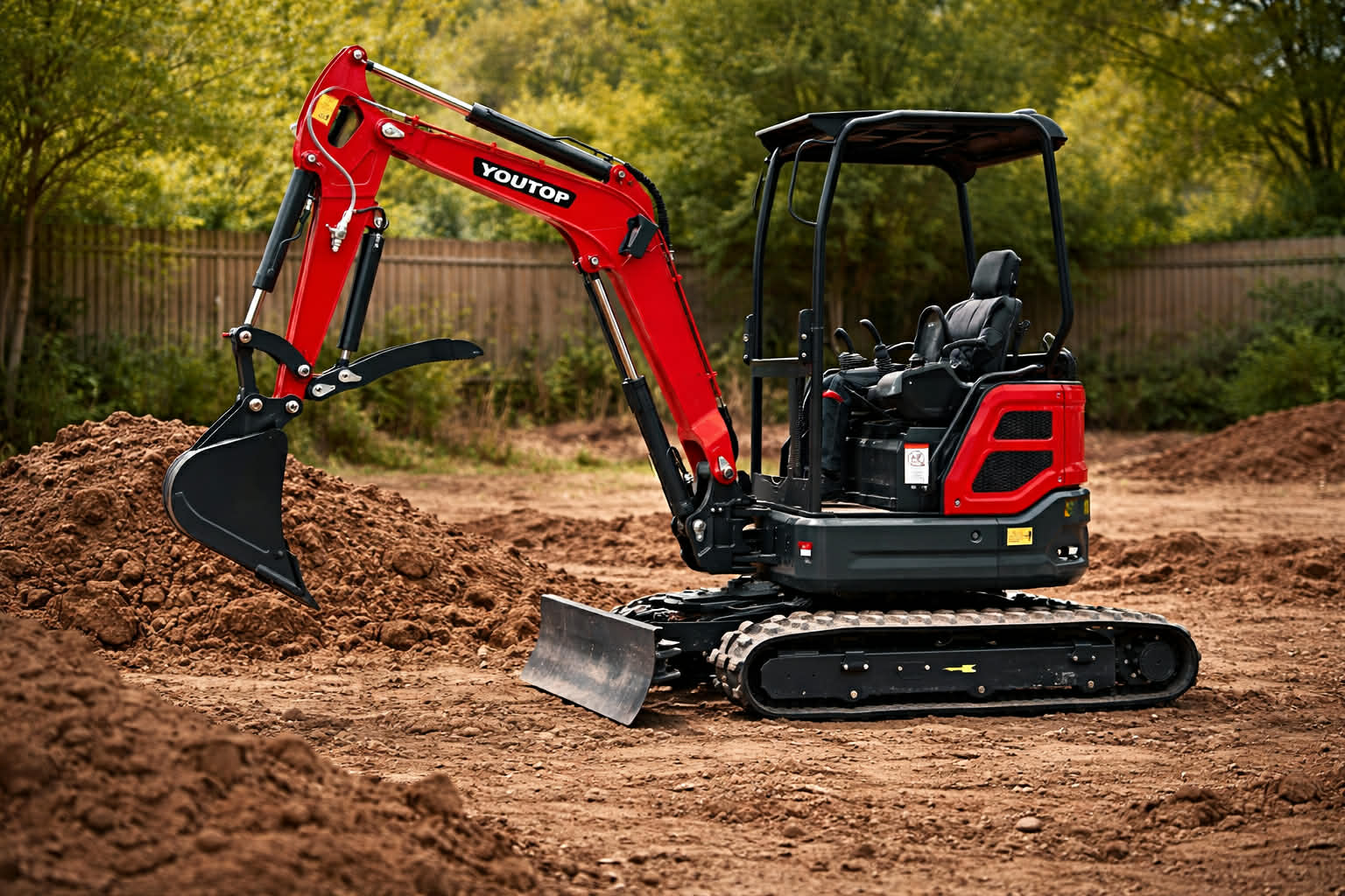 YOUTOP YT27 PRO EXCAVATOR WITH PISTON PUMP, LOAD SENSING VALVE, EXPANDING TRACKS – Image 1