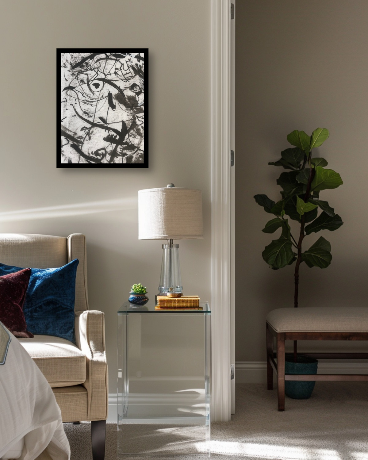Perceptual Field 0142 – Something Looking Back – Framed Print – Image 11