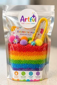 Artful+ Sensory Bags – Rainbow Sensory Mix