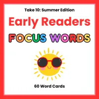 Early Readers Summer Focus Word Cards – Image 1