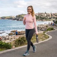 ELOA Seamless Long Sleeve Top – L, Light Rose