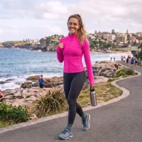 ELOA Seamless Long Sleeve Top – L, Pink