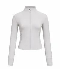 ELOA Seamless Long Sleeve Top – S, Cream