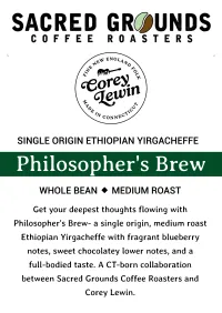 "Philosopher's Brew" Whole Bean Coffee (12oz) – Image 2