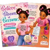 Believe. Bloom. Become.™ Affirmation Coloring Book – Image 1