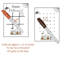 Halloween Tic Tac Toe Favor | Non-Candy Trick-or-Treat Gift | Classroom Party Favor | Dry Erase Game – Image 1
