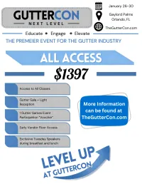 All Access GutterCon Early Bird Ticket – Image 1