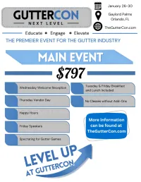 Main Event GutterCon Early Bird Ticket – Image 1