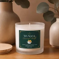 Natural Coconut Wax Candle — 16 Oz / 470 g – Mango And Coconut Milk