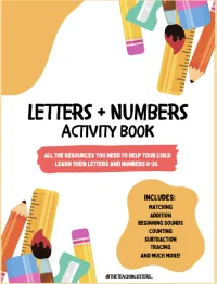 Letters and Numbers Activity Book (Physical Copy) – Image 1