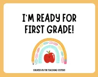 I'm Ready for Kindergarten/First Grade Digital Download – Image 1