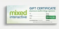 Full Color Gift Certificates (100 Pack) – Image 1