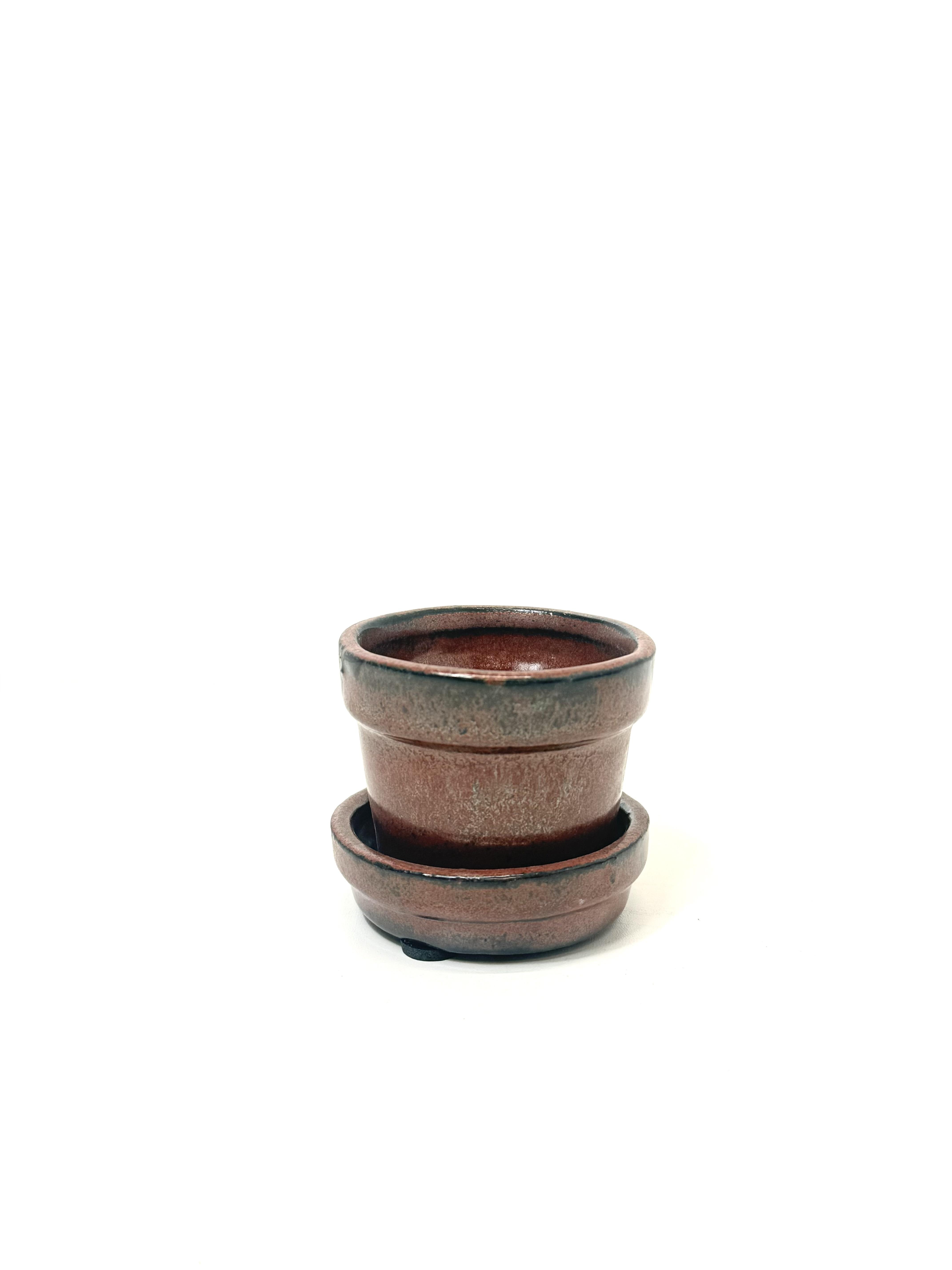 3'' Glazed Bonsai Pot – Image 8