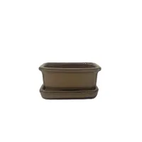 5'' Glazed Bonsai pot w/ unattached saucer – Image 9