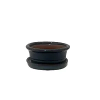 5'' Glazed Bonsai pot w/ unattached saucer – Image 7