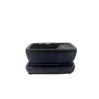 5'' Glazed Bonsai pot w/ unattached saucer – Image 1