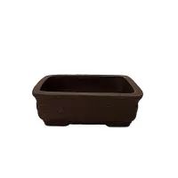 6" Unglazed Bonsai pot w/o saucer – Image 1