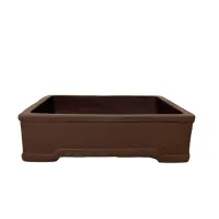 12" Unglazed Bonsai pot w/o Saucer – Image 1