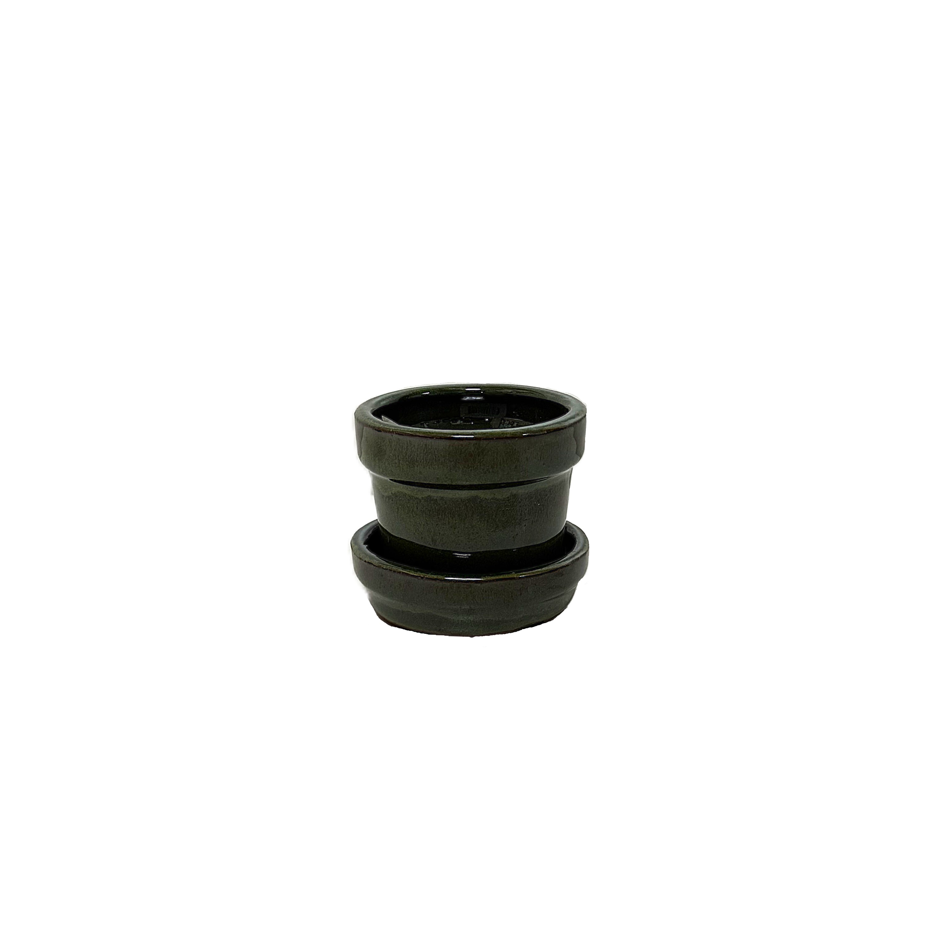 3'' Glazed Bonsai Pot – Image 5