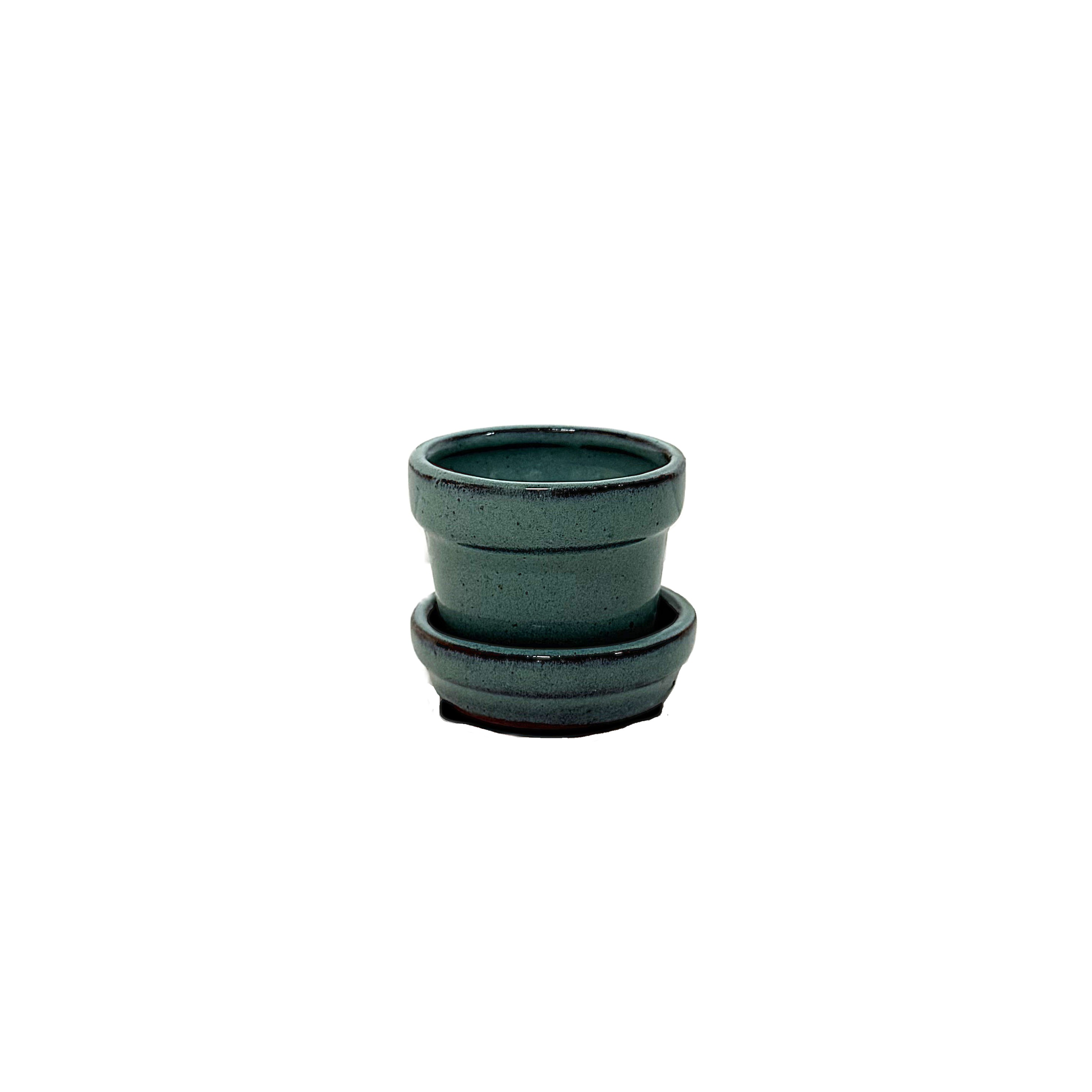 3'' Glazed Bonsai Pot – Image 3
