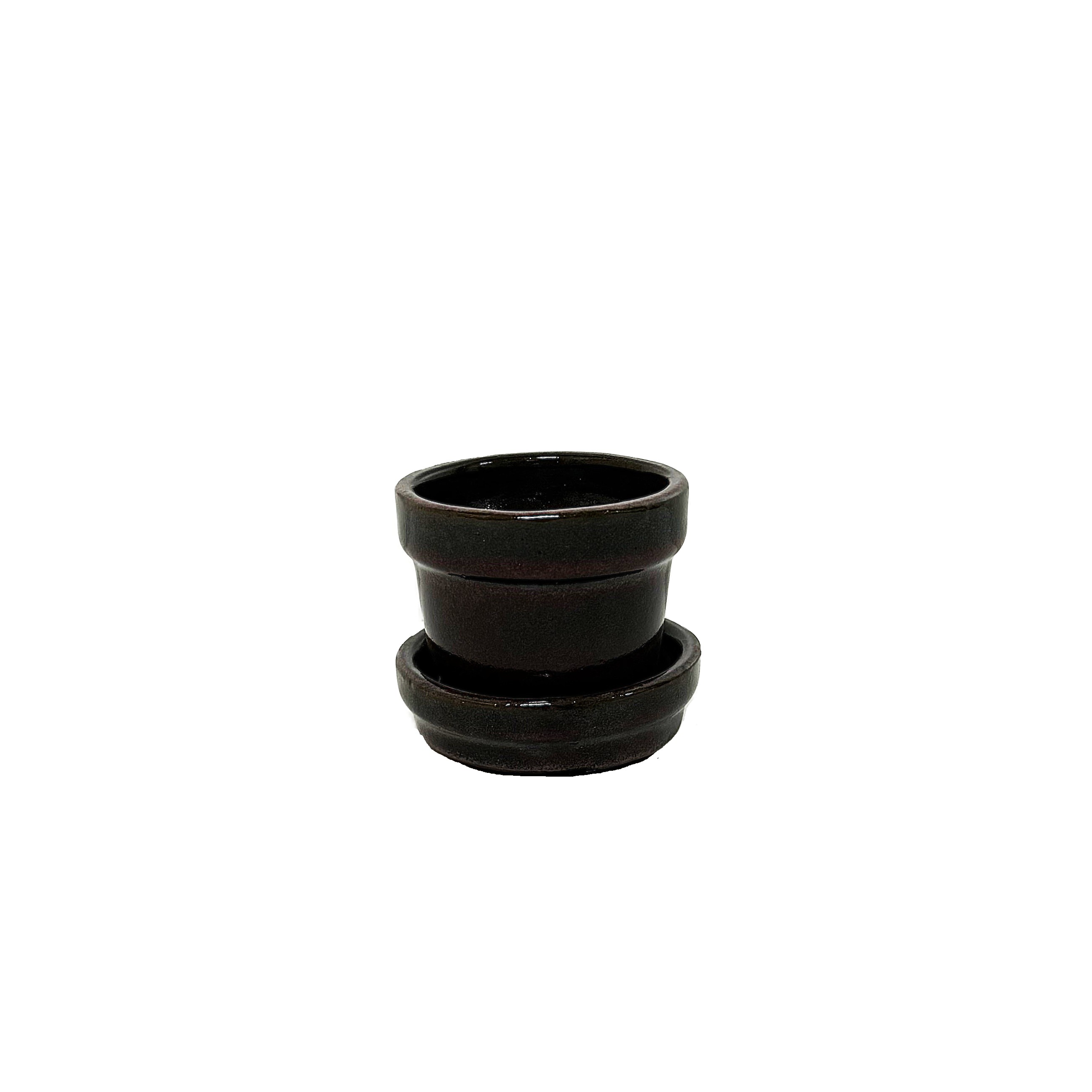 3'' Glazed Bonsai Pot – Image 4