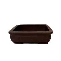 8'' Unglazed Bonsai pot w/o saucer – Image 3
