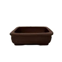 8'' Unglazed Bonsai pot w/o saucer – Image 4
