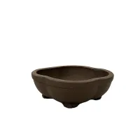 8'' Unglazed Bonsai pot w/o saucer – Image 1