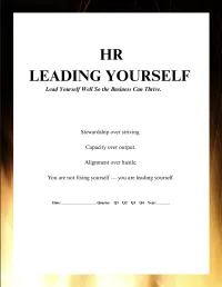 HR - LEADING YOURSELF: Lead Yourself Well So the Business Can Thrive. – Flames