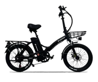 Infinity - Folding Step-Through Road Cargo Commuter Road/Offroad E-Bike – Matte Black