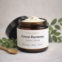 Green Harmony Facial Night Cream - 4 oz ( 120 ml ) – Image 1