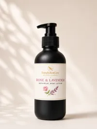 Rose & Lavender Botanical Body Lotion – Image 1