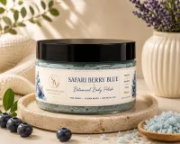 Safari Berry Blue Botanical Body Polish – Image 1