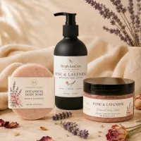 Rose & Lavender Botanical Body Ritual Set – Image 1
