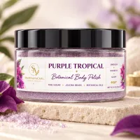 Purple Tropical Botanical Body Polish – Image 1