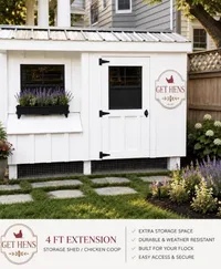 4-Foot Coop Extension Shed – Image 1