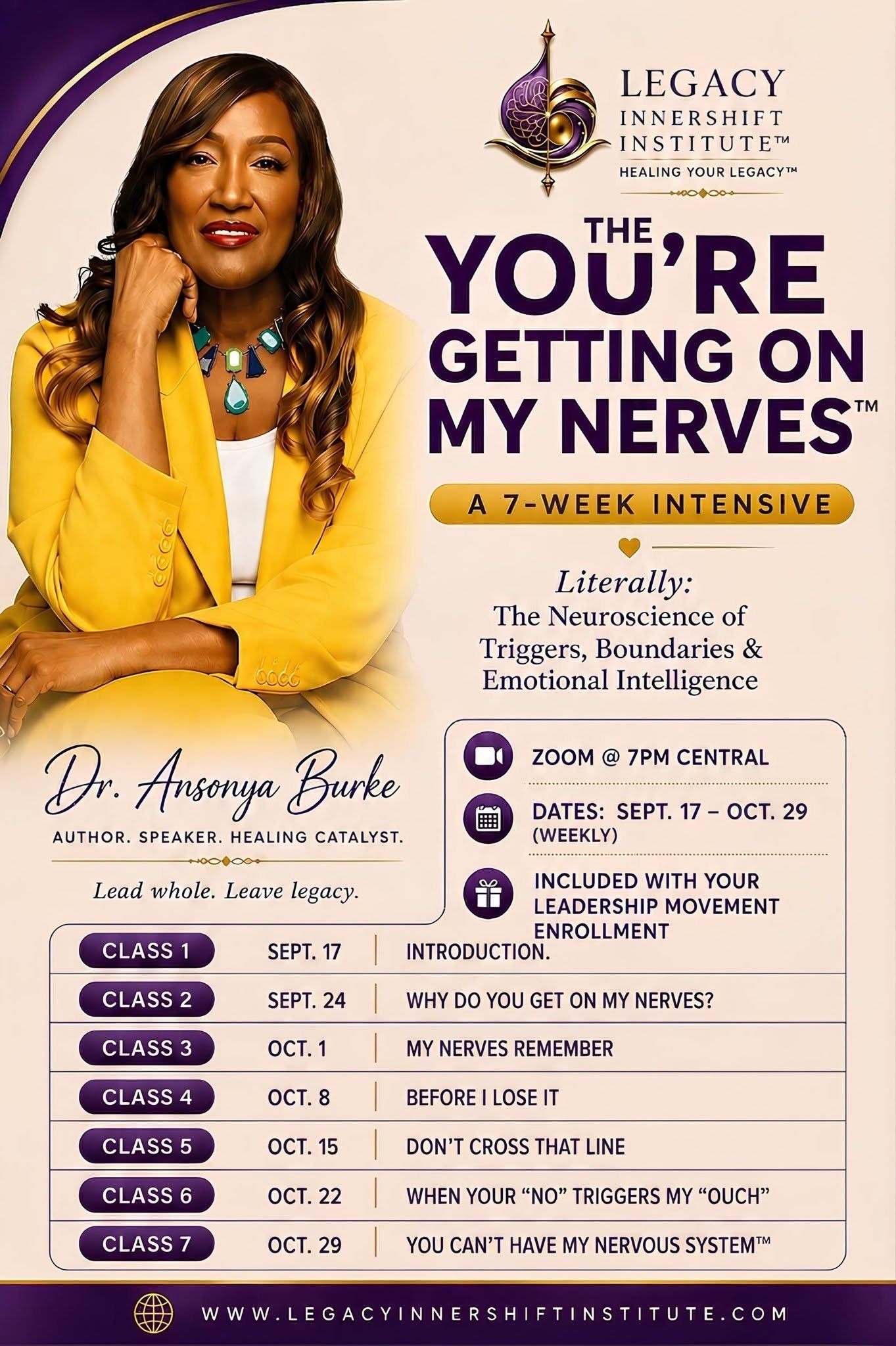 YOU’RE GETTING ON MY NERVES™ Intensive Registration – Image 1