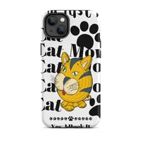 Tough Case for iPhone®: Just A Cat Mom – Image 2