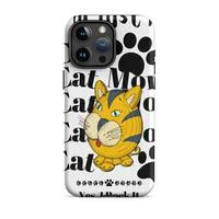 Tough Case for iPhone®: Just A Cat Mom – Image 23