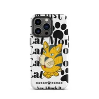 Tough Case for iPhone®: Just A Cat Mom – Image 5