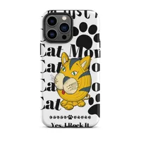 Tough Case for iPhone®: Just A Cat Mom – Image 4