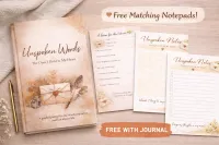 Unspoken Words Journal (DRR) – Printable Guided Journal with 30 Prompts | Resell Digital or Print | Emotional Healing Journal – Image 2