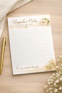 Unspoken Words Journal (DRR) – Printable Guided Journal with 30 Prompts | Resell Digital or Print | Emotional Healing Journal – Image 4