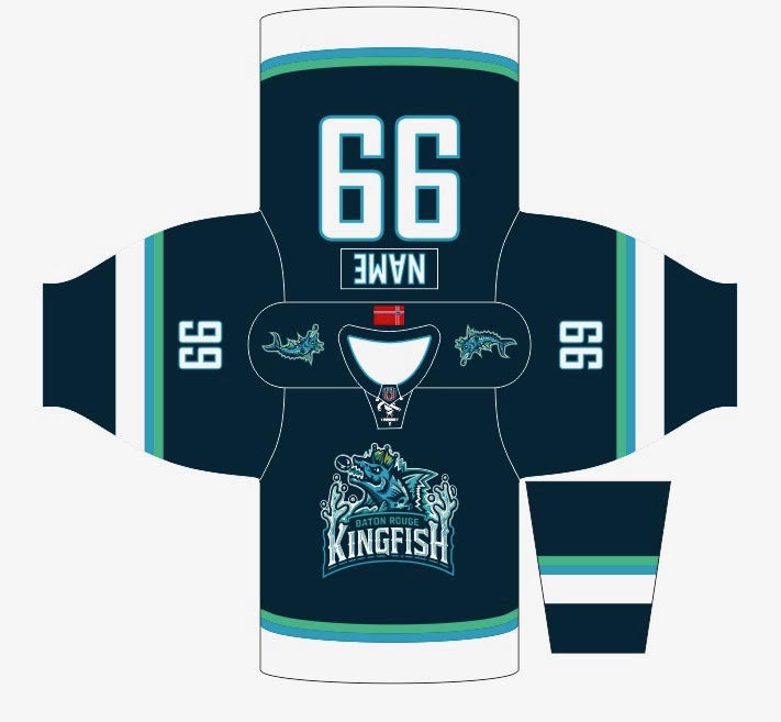 Baton Rouge Kingfish Home Jersey – Image 2