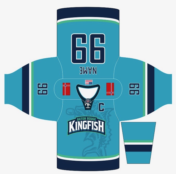 Baton Rouge Kingfish Alternate Jersey – Image 2