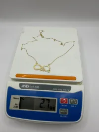 18k Gold Necklace 18” 2.7g – Image 2