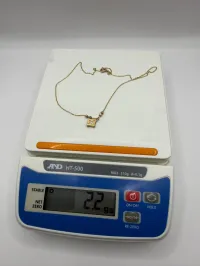 18k Gold Necklace 18” 2.2g – Image 2