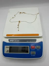 18k Gold Necklace 18” 1g  – Image 2