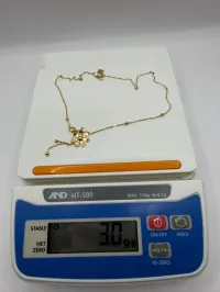 18k Gold Necklace 16” 3.0g – Image 2