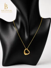 18k Gold Necklace 16” 2.1g – Image 1